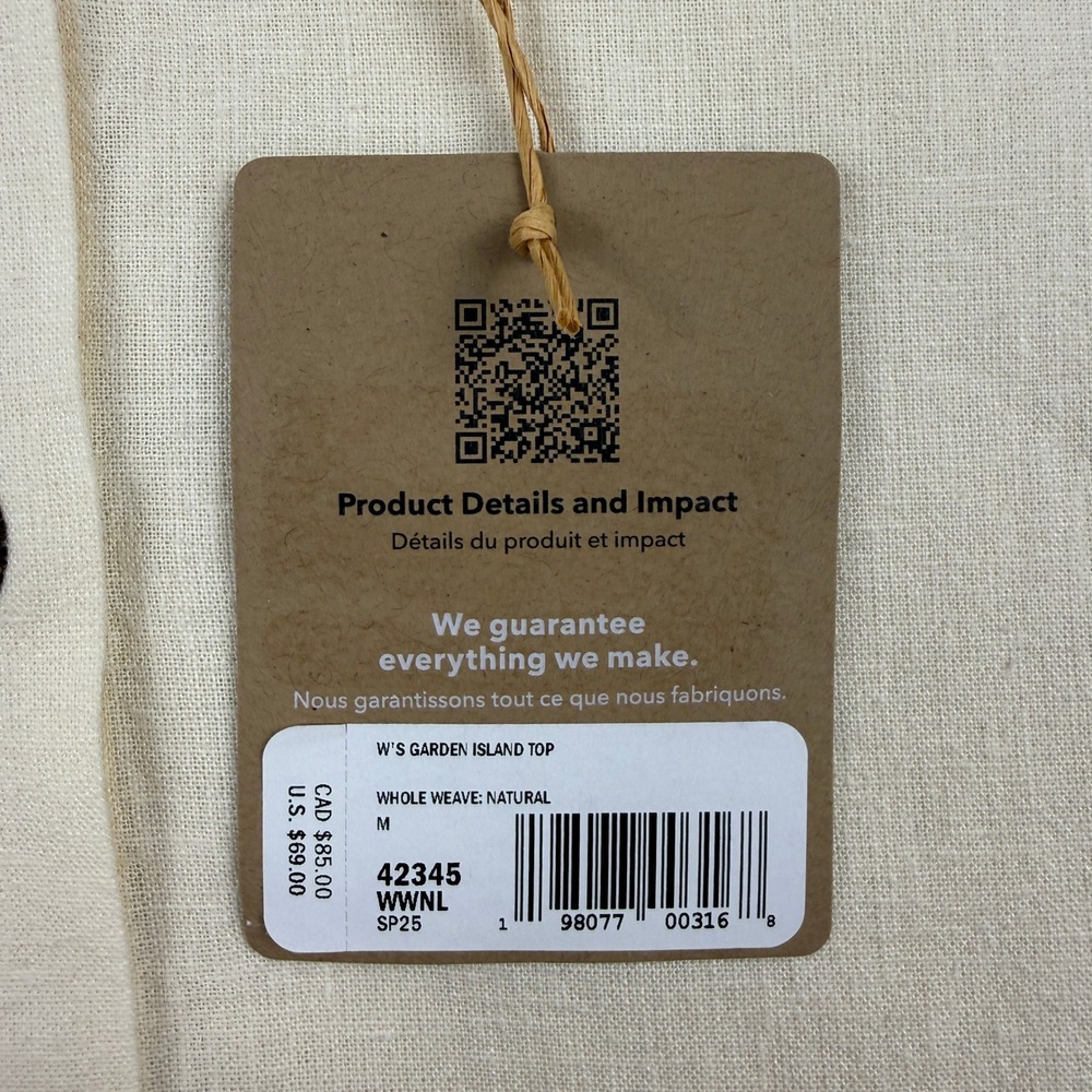 PATAGONIA Garden Island Button Tank Top Womens M Reversible NWT - Picture 9 of 11